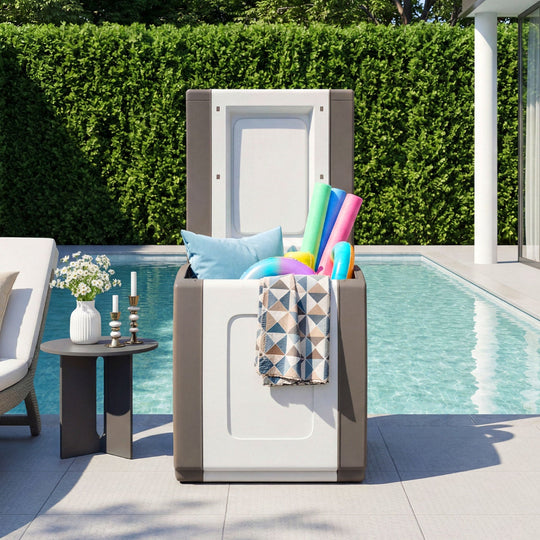 Outdoor Deck Box with Lid for Packages and Garden