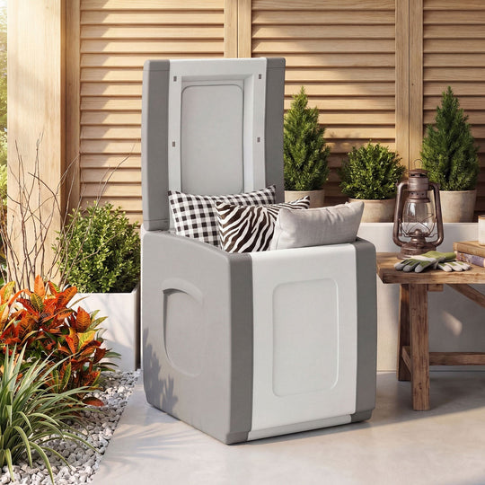 Outdoor Deck Box with Lid for Packages and Garden