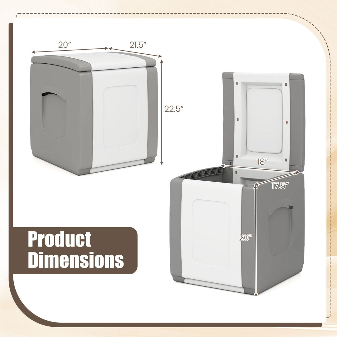 Outdoor Deck Box with Lid for Packages and Garden