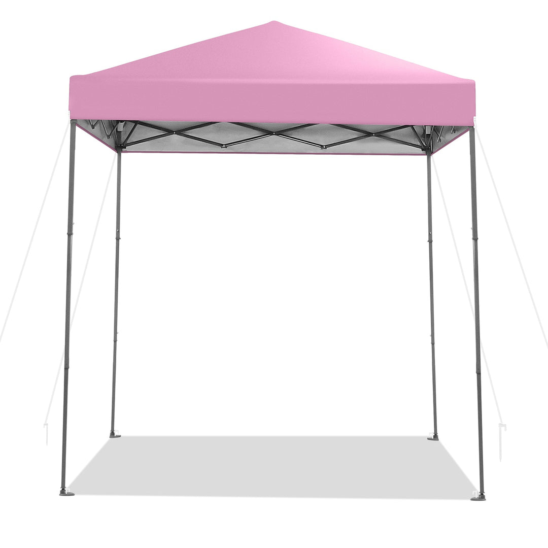 6.6 x 6.6 Feet Outdoor Pop-up Canopy Tent with UPF 50+ Sun Protection