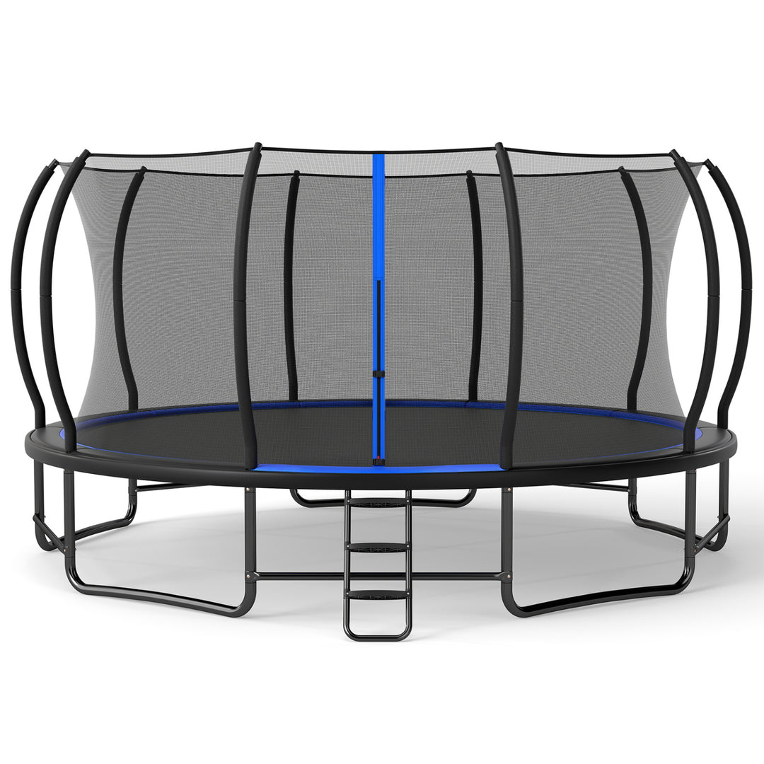 Outdoor Recreational Trampoline Giant Round Rebounder with Enclosure Net