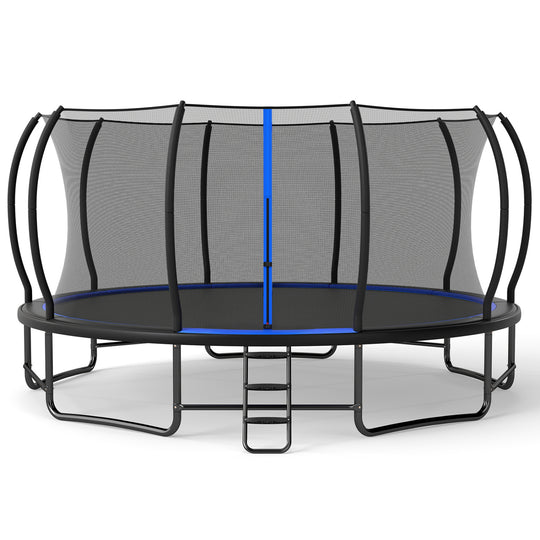 Outdoor Recreational Trampoline Giant Round Rebounder with Enclosure Net