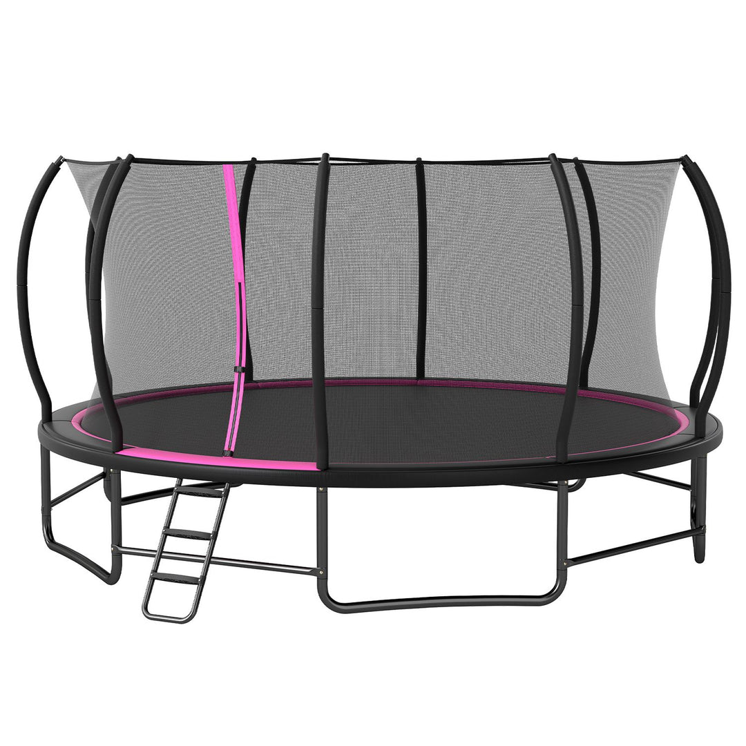 Outdoor Recreational Trampoline Giant Round Rebounder with Enclosure Net
