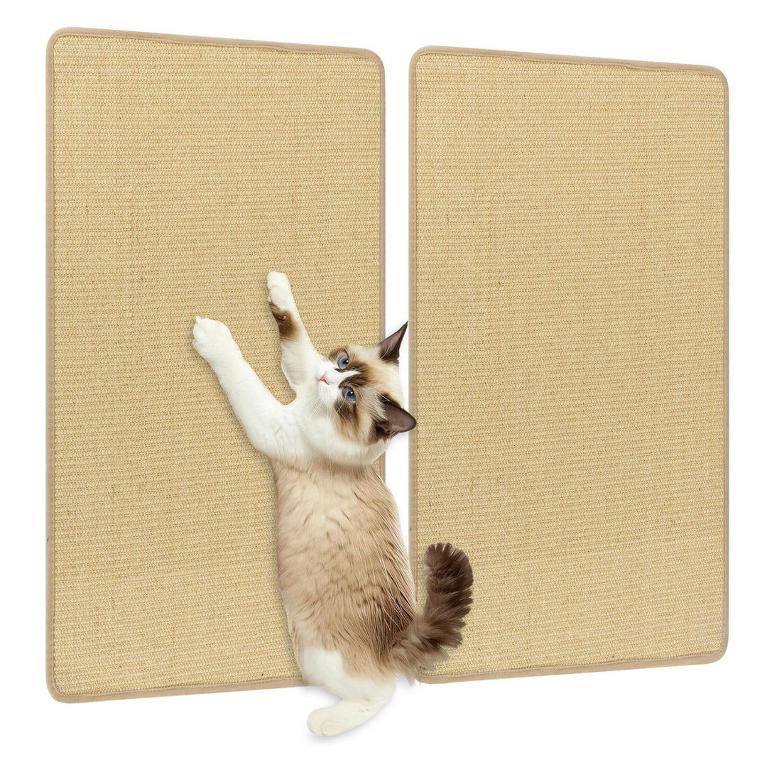 4 Pieces Cat Scratcher Mat Set 32 x 20 Inch Pads for Cats