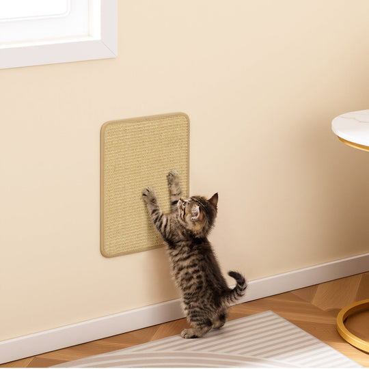 12 Pieces Cat Scratcher Mat Set 16 x 12 Inch Natural Sisal Pads
