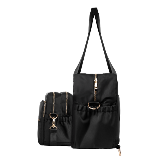 Pack Snap and Go 4-in-1 Weekender and Crossbody Travel Bag, Black - view 7