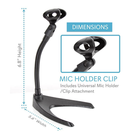 Pyle U-Base Gooseneck Desktop Microphone Stand - view 6