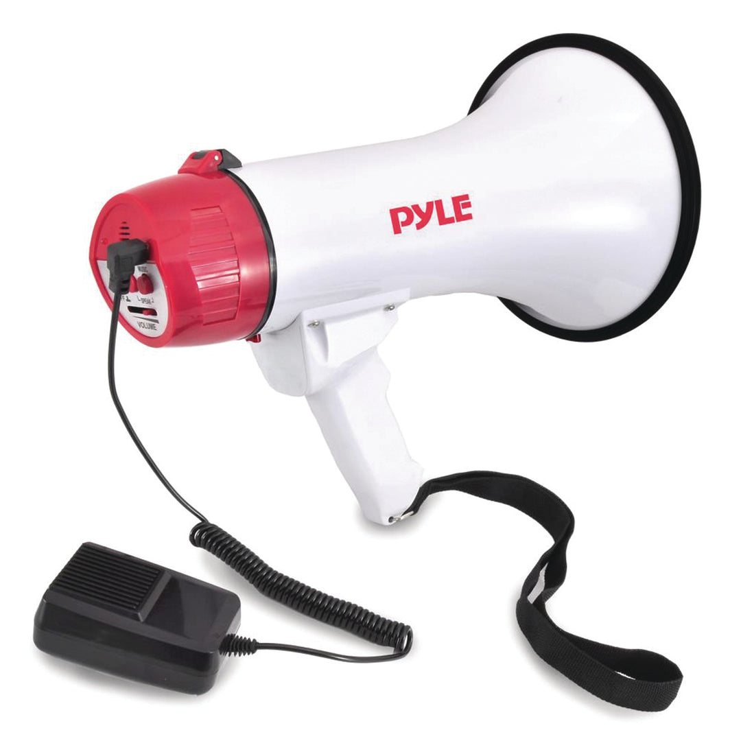 Pyle 40W Professional Megaphone Bullhorn with Siren, 1,000-Yd. Range - view 2