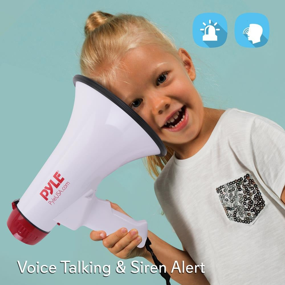 Pyle 40W Professional Megaphone Bullhorn with Siren, 1,000-Yd. Range - view 9