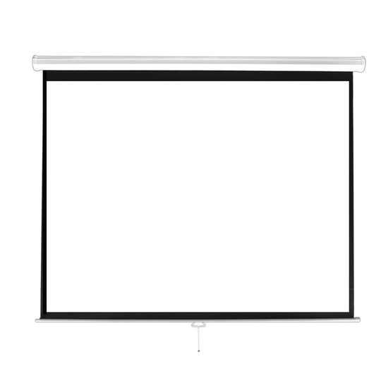 Pyle 84-In. Manual Pull-Down Projector Screen, 4:3 Matte White - view 3