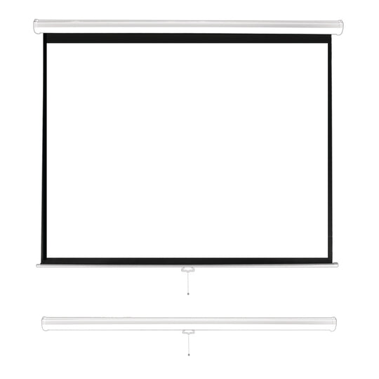 Pyle 84-In. Manual Pull-Down Projector Screen, 4:3 Matte White - view 5