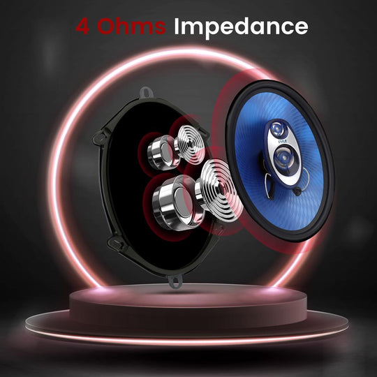 Pyle Blue Label 5x7/6x8 In. 300W 3-Way Coaxial Car Speakers, Pair - view 4