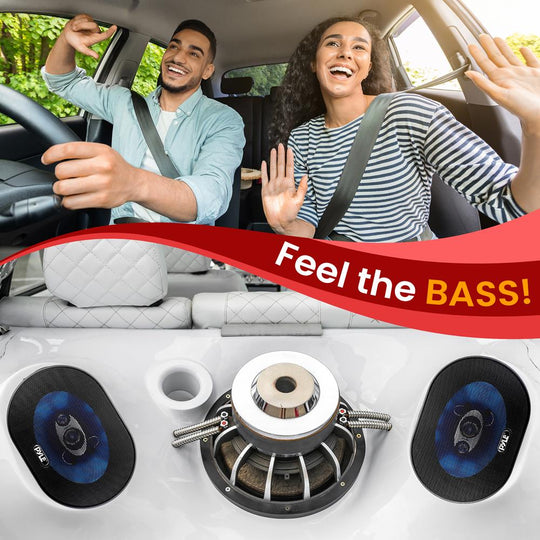 Pyle Blue Label 5x7/6x8 In. 300W 3-Way Coaxial Car Speakers, Pair - view 7