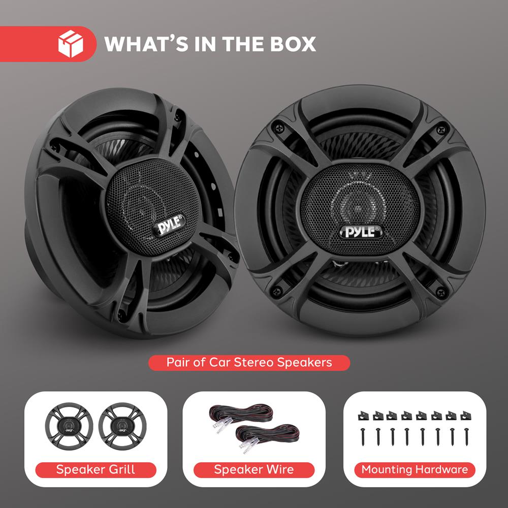 Pyle Blue Label 6.5-In. 300W 3-Way Coaxial Car Speakers, Pair - view 8