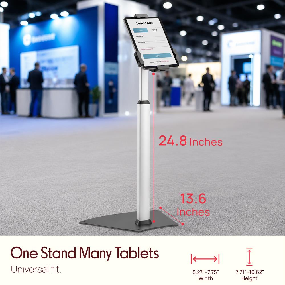 Pyle Anti-Theft Tablet Kiosk Floor Stand for 7.9 to 10.1-In. Tablets - view 8