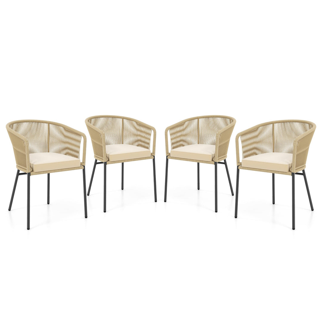 Patio Chairs Set of 4 with