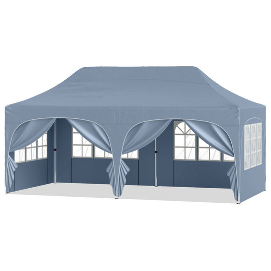 Pop Up Canopy Tent 10x20 ft with 6 Removable Sidewalls