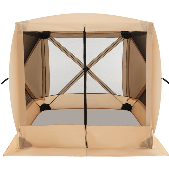6.7 x 6.7 Feet Pop Up Gazebo with Netting and Carry Bag