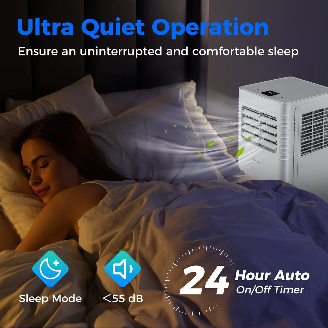 8000 BTU Portable Air Conditioner with Dehumidifier