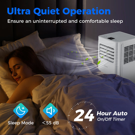 8000 BTU Portable Air Conditioner with Dehumidifier