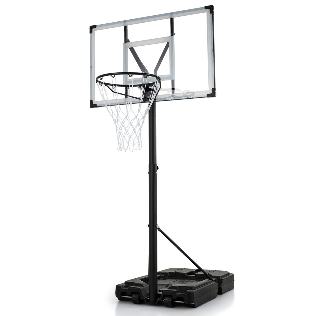 Portable Basketball Hoop with Adjustable Height 4.43-10 Ft