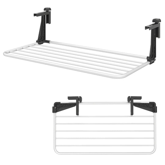 Portable Clothes Drying Rack Aluminum Towel Rack with Adjustable and Foldable Brackets