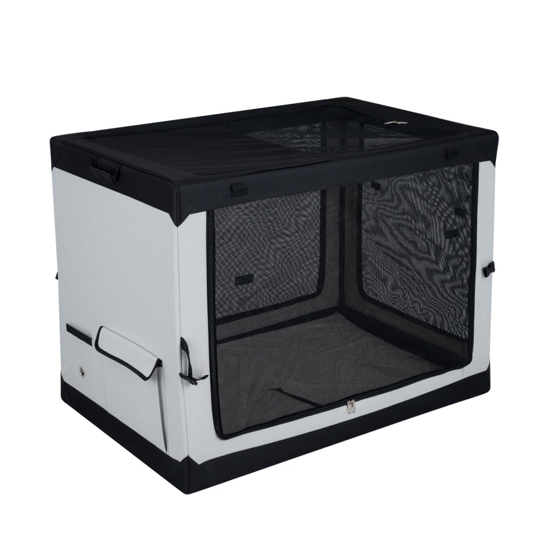 Collapsible Soft Dog Crate with 4 Mesh Doors - Large