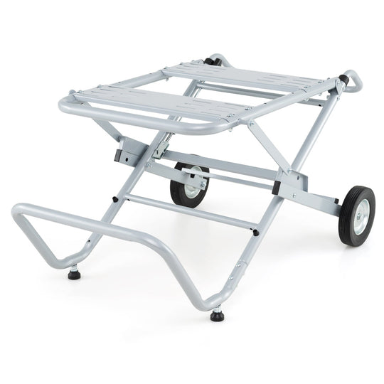 Portable Table Saw Stand with Rolling Wheels - Foldable