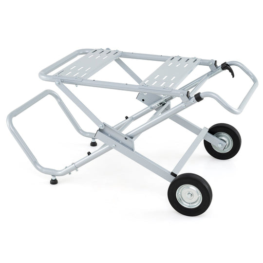 Portable Table Saw Stand with Rolling Wheels - Foldable