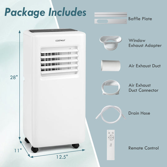 10000 BTU Portable Air Conditioner with Remote Control