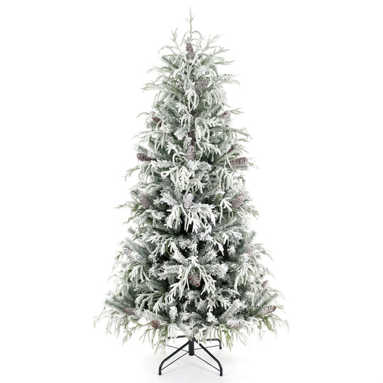 5 Ft Pre-Lit Snow Flocked Artificial Christmas Tree
