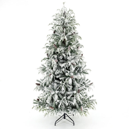 5 Ft Pre-Lit Snow Flocked Artificial Christmas Tree