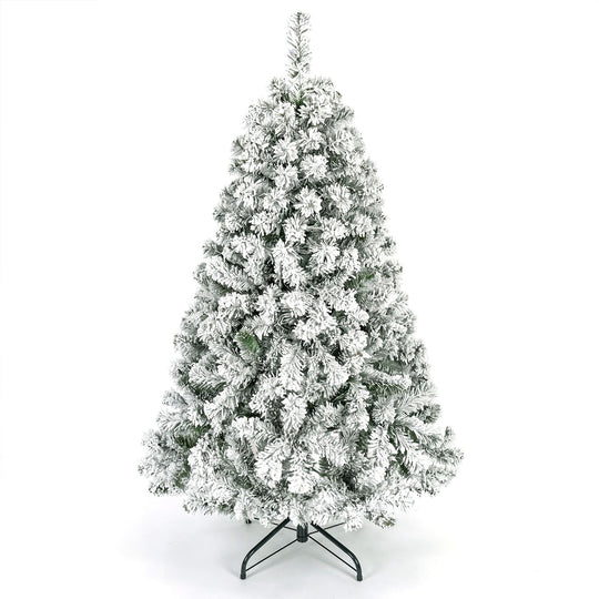 9/7.5/6/4.5 FT Pre-Lit Artificial Christmas Tree with 900/550/250/150 Warm White LED Lights