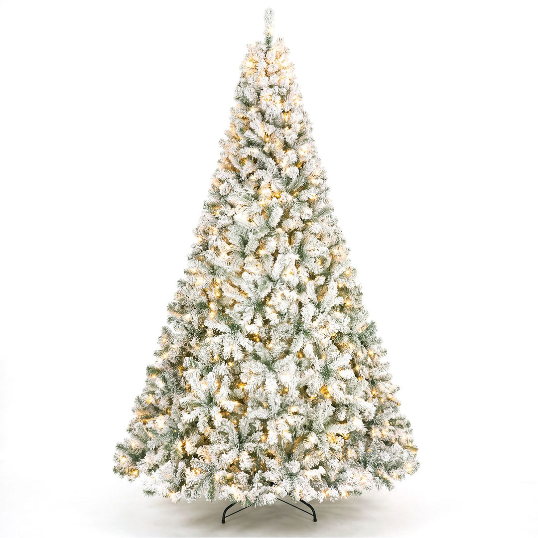 9/7.5/6/4.5 FT Pre-Lit Artificial Christmas Tree with 900/550/250/150 Warm White LED Lights