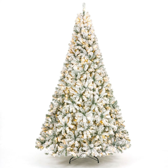 9/7.5/6/4.5 FT Pre-Lit Artificial Christmas Tree with 900/550/250/150 Warm White LED Lights
