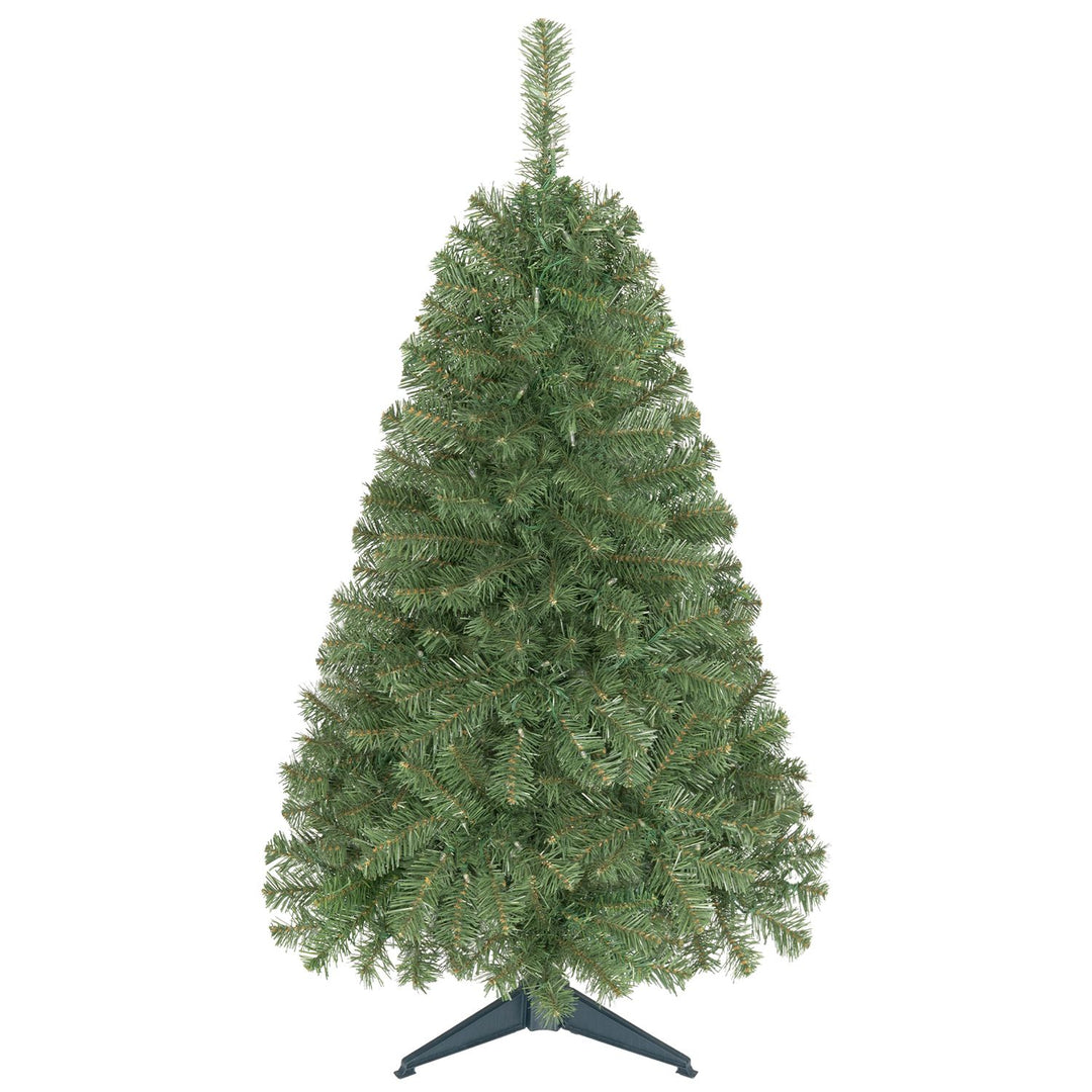Pre-Lit Artificial Small Christmas Tree with 100 Warm White LED Lights for Holiday Decor-4 FT