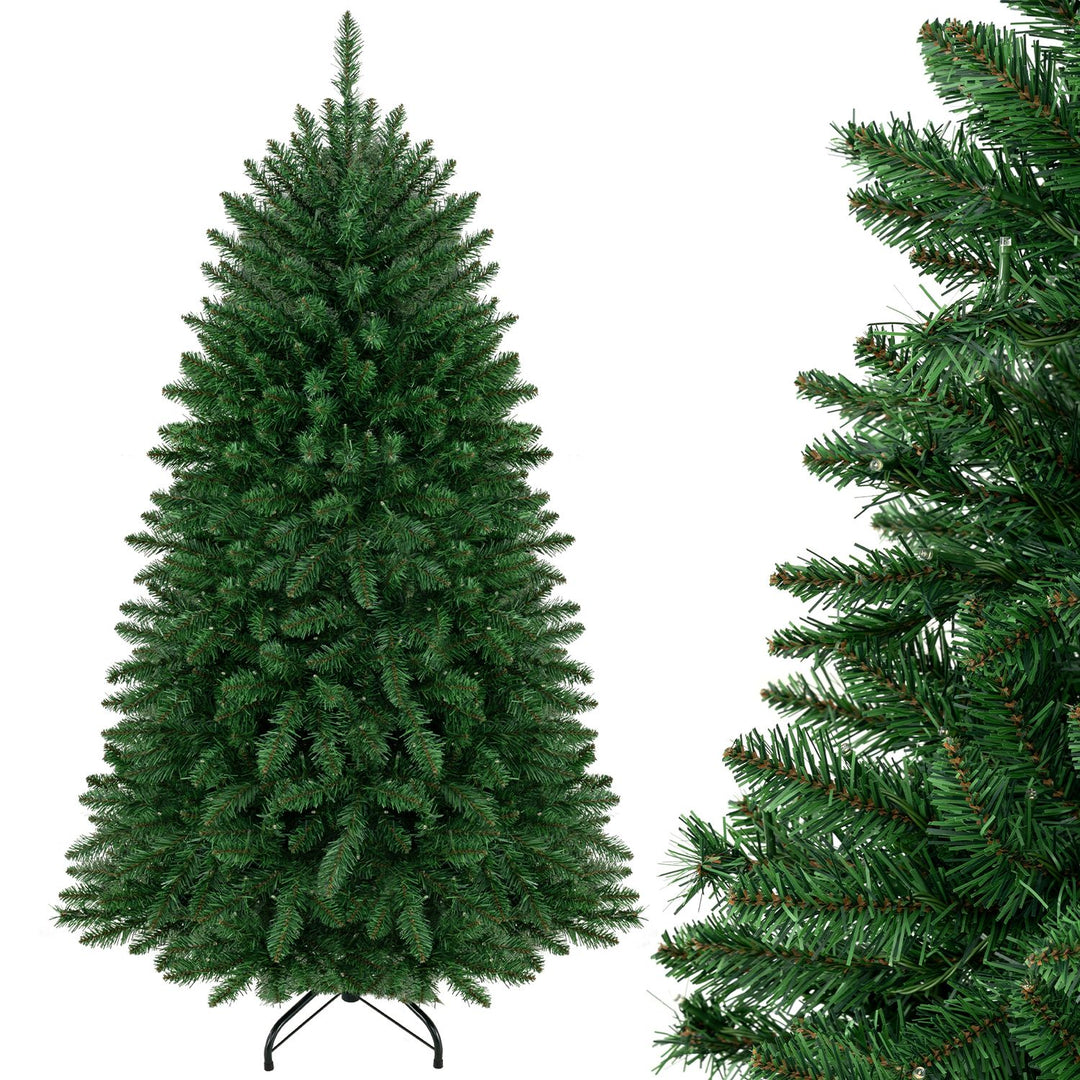 Premium Hinged Artificial Fir Christmas Tree with LED Lights