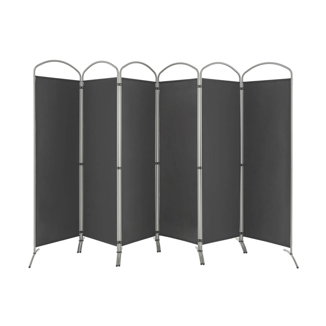 6 Feet 6-Panels Freestanding Folding Privacy Screen-White