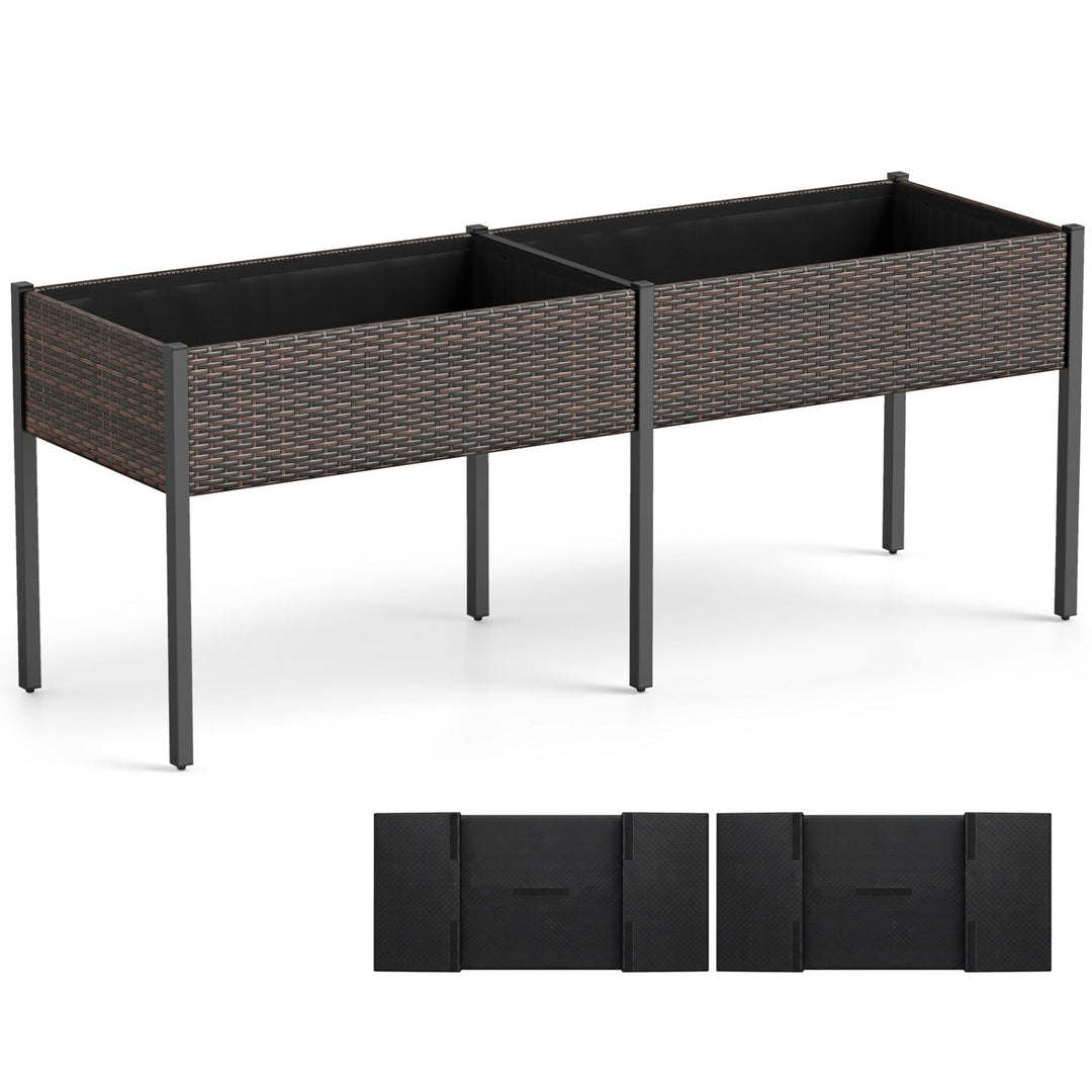 Raised Garden Bed with Legs and Removable Liner - 73 Inch