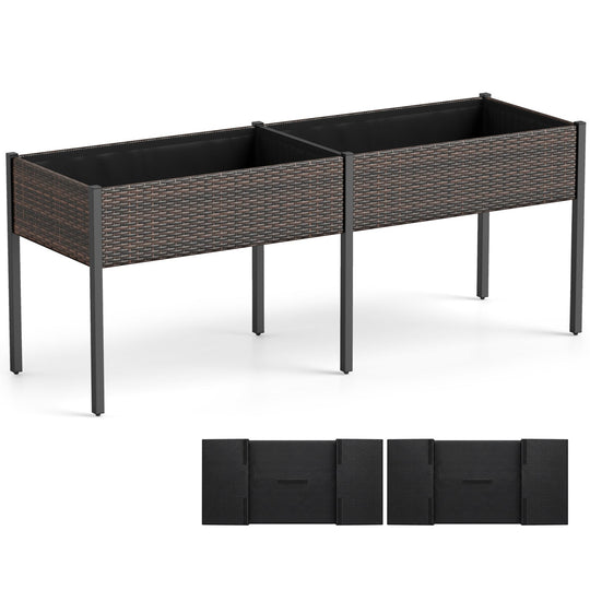 Raised Garden Bed with Legs and Removable Liner - 73 Inch