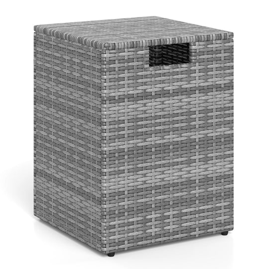 Rattan Propane Tank Cover Patio Hideaway Tank Side Table