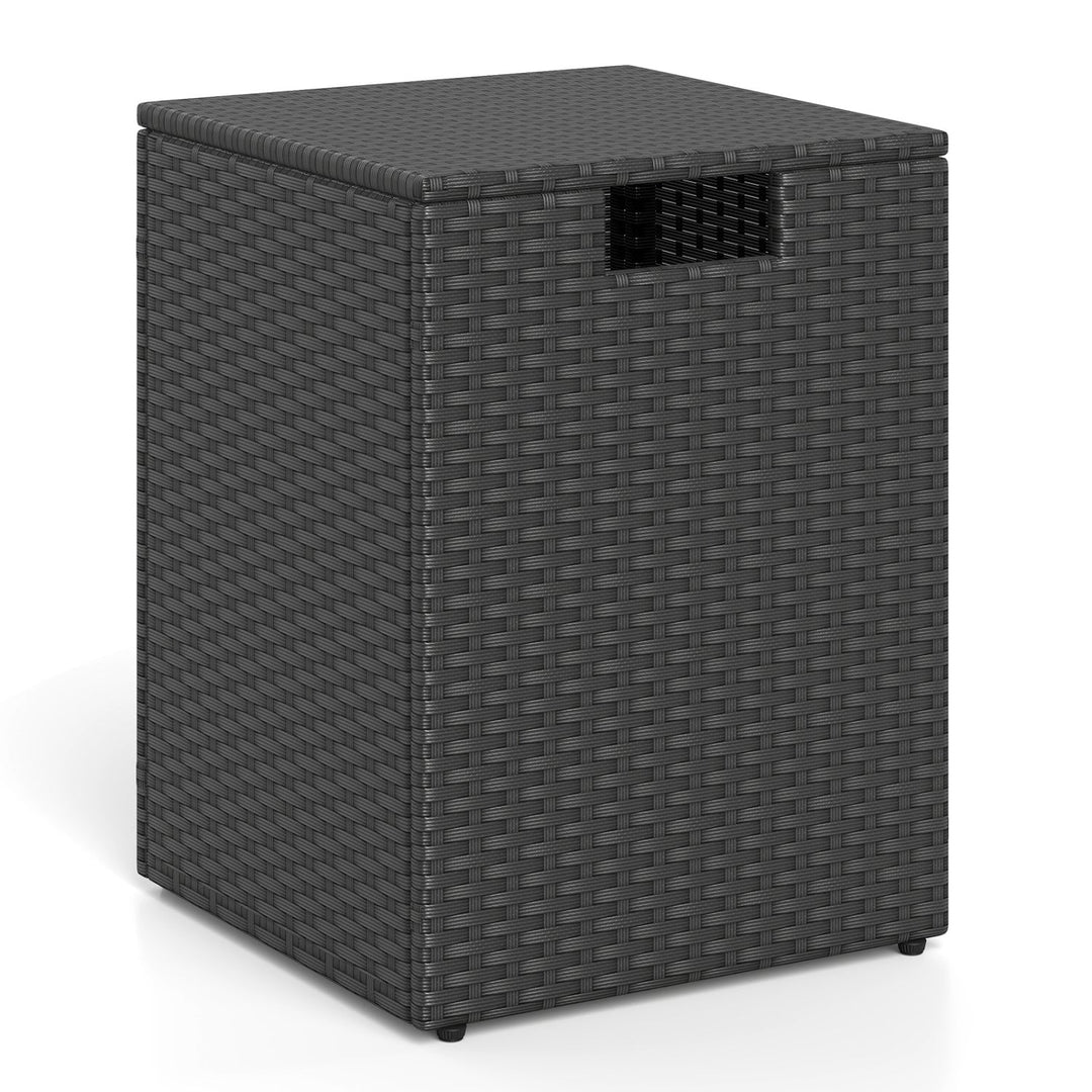 Rattan Propane Tank Cover Patio Hideaway Tank Side Table