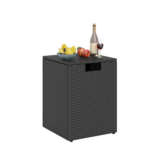 Rattan Propane Tank Cover Patio Hideaway Tank Side Table