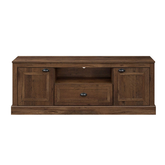 Farmhouse TV Stand for 70" TVs with Storage Cabinets