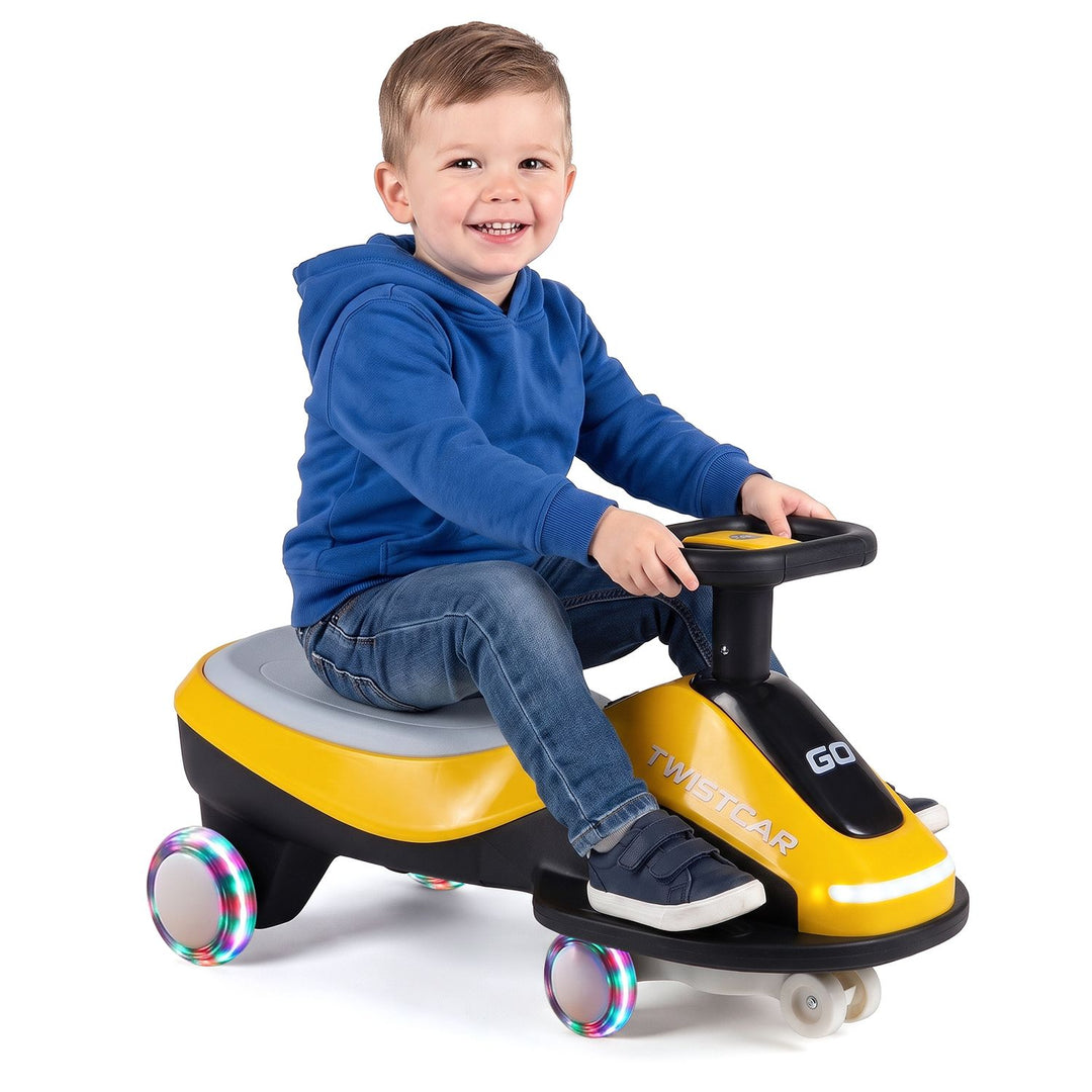 Ride On Car with Flashing Wheels Front Light and Music Speaker for Age 3+ Years Old