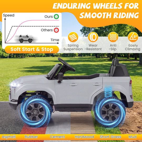 Ride on Car 24V 4WD Licensed LEXUS GX550 Electric Vehicle with Remote for Boys Girls Aged 3+