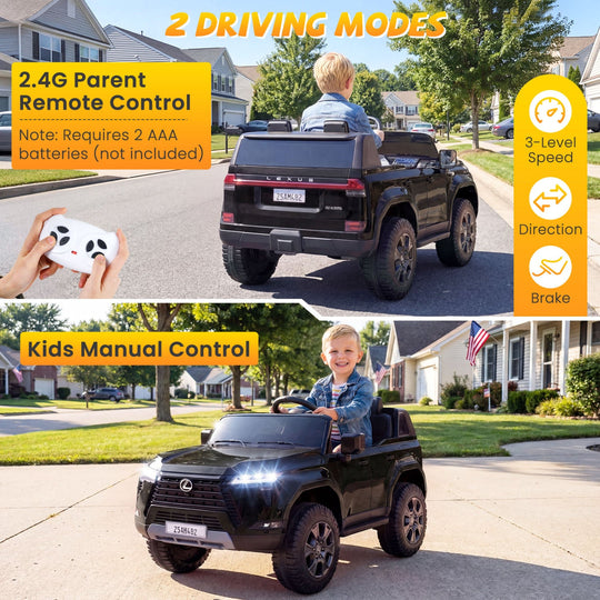 Ride on Car 24V 4WD Licensed LEXUS GX550 Electric Vehicle with Remote for Boys Girls Aged 3+