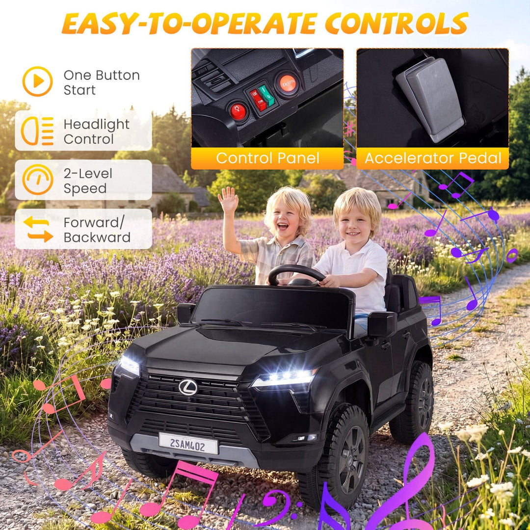 Ride on Car 24V 4WD Licensed LEXUS GX550 Electric Vehicle with Remote for Boys Girls Aged 3+