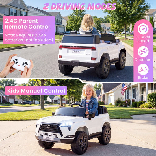 Ride on Car 24V 4WD Licensed LEXUS GX550 Electric Vehicle with Remote for Boys Girls Aged 3+