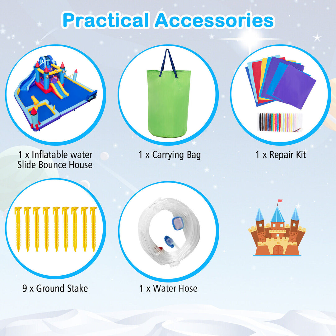 Rocket Theme Inflatable Water Slide Park